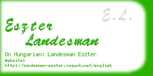 eszter landesman business card